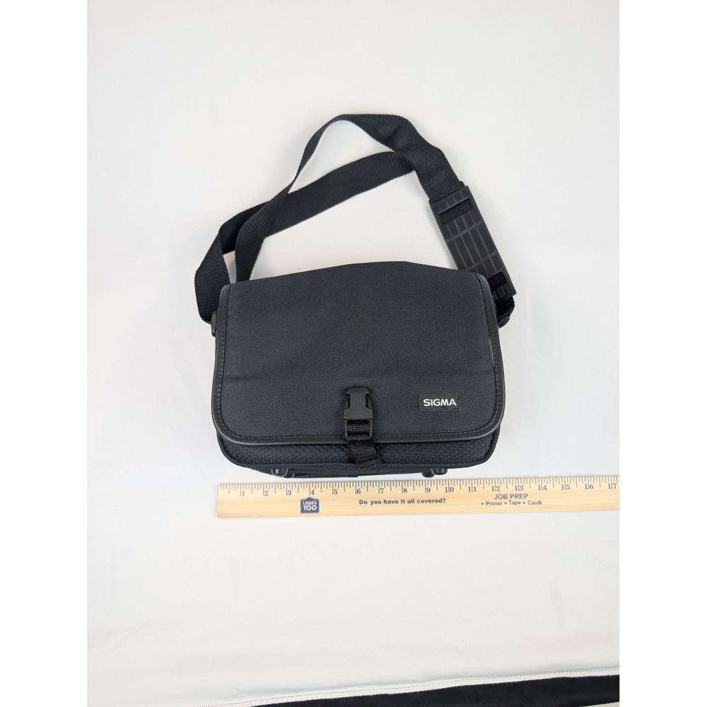 Sigma Camera Bag Black Ballistic Nylon Shoulder Messenger Case with Strap